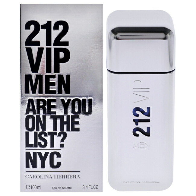 【正規品】【送料無料】212 VIP by Carolina Herrera for Men - 3.4 oz EDT Spray