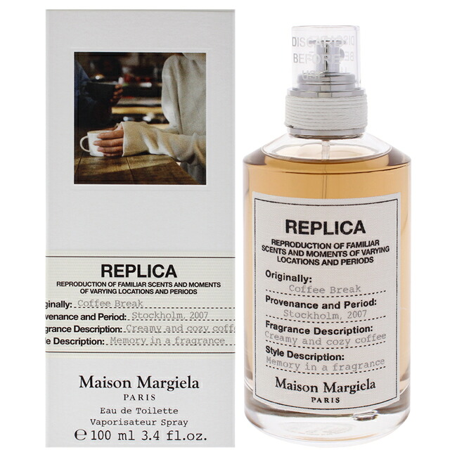 【置き目品】【貨物輸送無料】Replica Coffee Break by Maison Margiela for Women - 3.4 薬局衡オンス EDT Spray