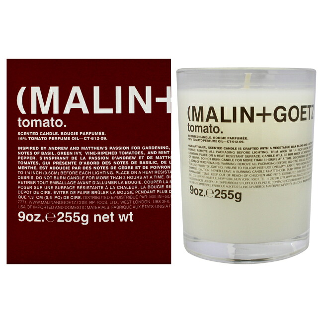 Scented Candle - Tomato by Malin + Goetz for Unisex - 9 oz Candle