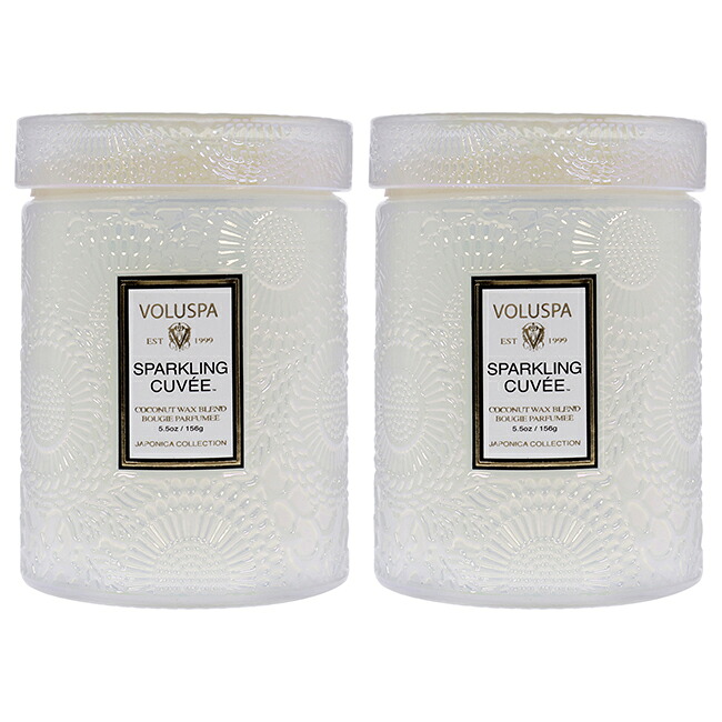 Sparkling Cuvee - Small by Voluspa for Unisex - 5.5 oz Candle - Pack of 2