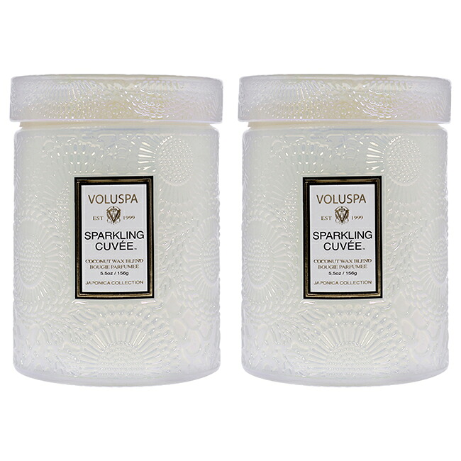 Sparkling Cuvee - Small Kit by Voluspa for Unisex - 2 x 5.5 oz Candle