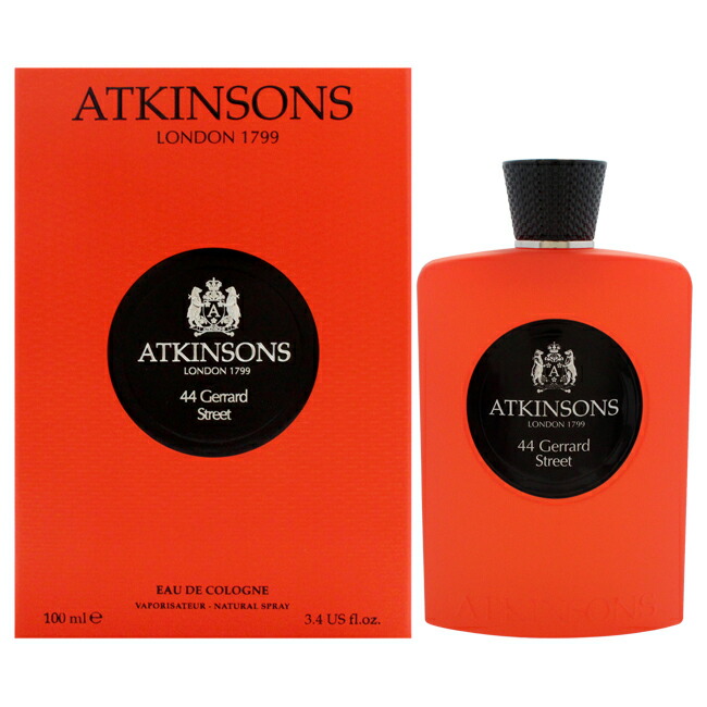 【置き目品】【貨物輸送無料】エントリーで尖んがり5倍 44 Gerrard Street by Atkinsons for Men - 3.4 薬局衡オンス EDC Spray