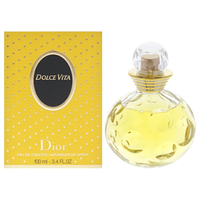 【置き目品】【貨物輸送無料】Dolce Vita by Christian Dior for Women - 3.4 薬局衡オンス EDT Spray