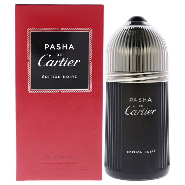 【置き目品】【貨物輸送無料】エントリーで尖んがり5倍 Pasha De Cartier Edition Noire by Cartier for Men - 3.3 薬局衡オンス EDT Spray