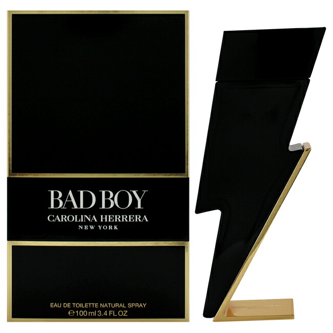 【置き目品】【貨物輸送無料】Bad Boy by Carolina Herrera for Men - 3.4 薬局衡オンス EDT Spray