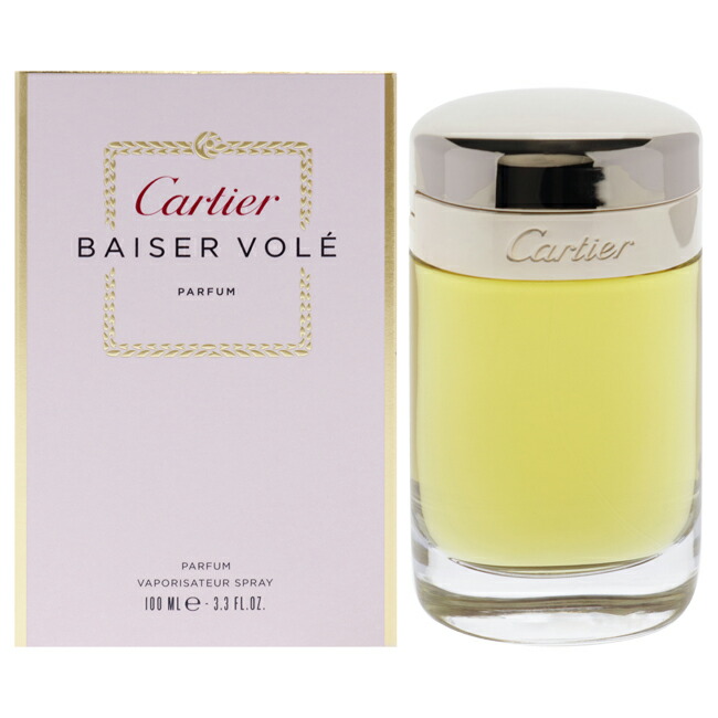 【置き目品】【貨物輸送無料】Baiser Vole by Cartier for Women - 3.3 薬局衡オンス Parfum Spray
