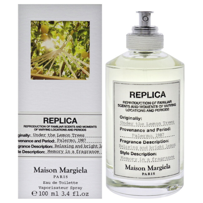 【置き目品】【貨物輸送無料】Replica Under The Lemon Trees by Maison Margiela for Unisex - 3.4 薬局衡オンス EDT Spray