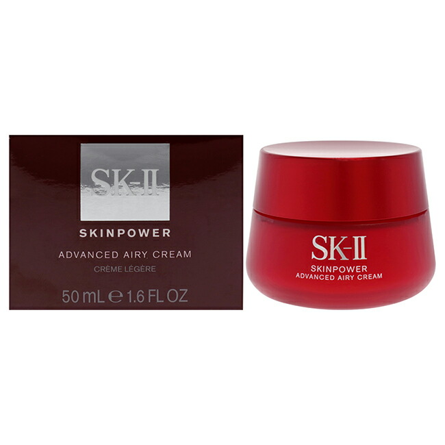 【決まり品】【貨物輸送無料】Skinpower Advanced Airy Cream by SK-II for Women - 1.6 薬局衡オンス Cream 美容・コスメ・香水-韓国コスメ-スキンケア