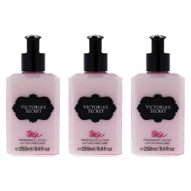 【定まり品】【貨物輸送無料】エントリーで尖んがり5倍 Tease by Victorias Secret for Women - 8.4 薬局衡オンス Body Lotion - Pack of 3
