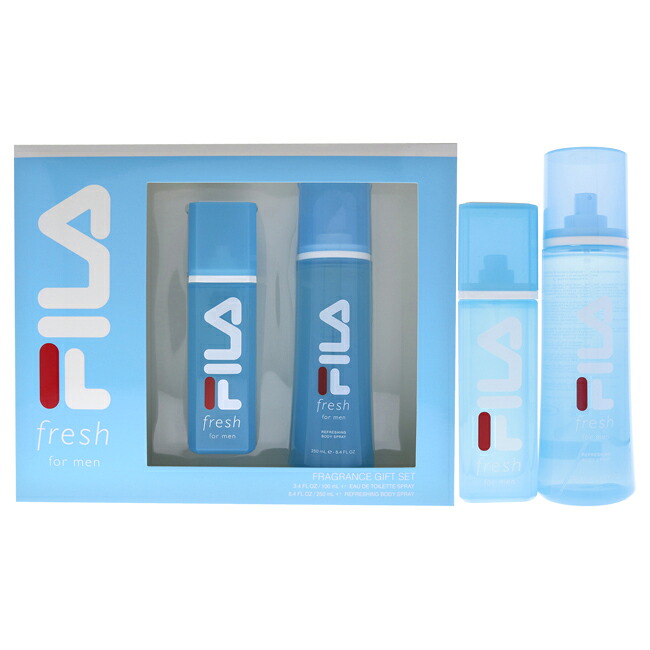 Fila Fresh by Fila for Men - 2 Pc Gift Set 3.4 oz EDT Spray, 8.4 oz Body Spray