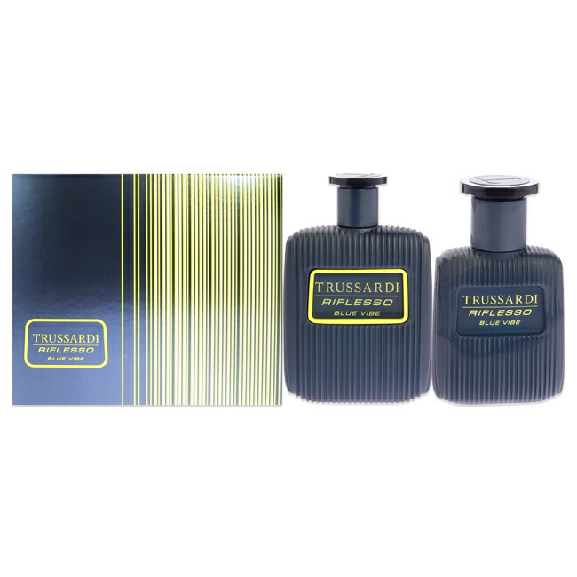 Riflesso Blue Vibe by Trussardi for Men - 2 Pc Gift Set 3.4 oz EDT Spray, 1oz EDT Spray