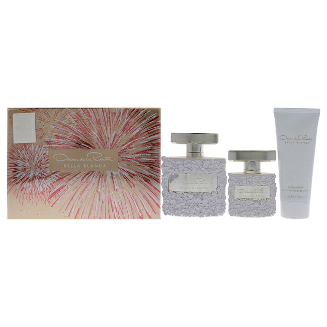 Bella Blanca by Oscar De La Renta for Women - 3 Pc Gift Set 3.4oz EDP Spray, 3.4oz Body Lotion, 1oz EDP Spray