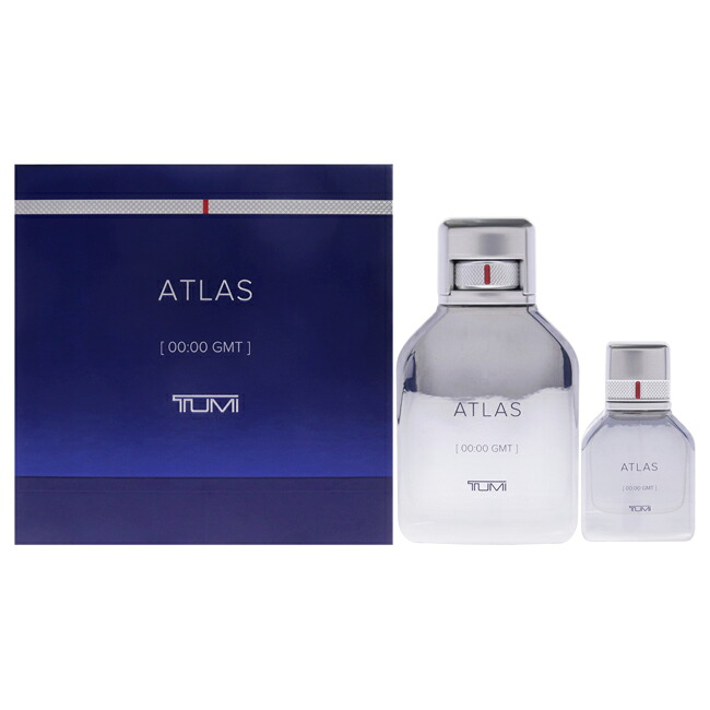 【ポイント5倍】【正規品】【送料無料】 Atlas by Tumi for Men - 2 Pc Gift Set 6.8oz EDP Spray, 1oz EDP Spray｜Swish Pop