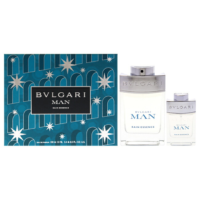 Bvlgari Man Rain Essence by Bvlgari for Men - 2 Pc Gift Set 3.3oz EDP Spray, 0.5oz EDP Spray 9,603円