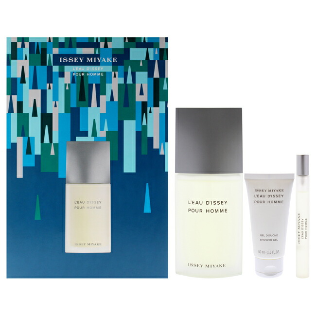 【置き目品】【貨物輸送無料】LEau DIssey by Issey Miyake for Men - 3 Pc Gift Set 4.2薬局衡オンス EDT Spray, 0.33薬局衡オンス EDT Spray, 1.6薬局衡オンス Shower Gel