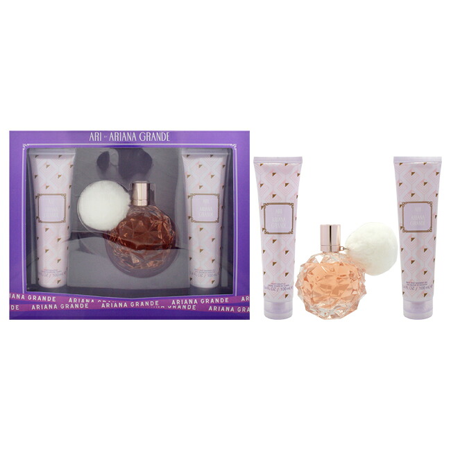 【置き目品】【貨物輸送無料】Ari by Ariana Grande for Women - 3 Pc Gift Set 3.4薬局衡オンス 電子データ処理 Spray, 3.4薬局衡オンス Bath and Shower Gel, 3.4薬局衡オンス Body Souffle