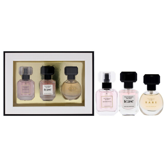 【置き目品】【貨物輸送無料】エントリーで尖んがり5倍 Victorias Secret by Victorias Secret for Women - 3 Pc Mini Gift Set 0.25薬局衡オンス Bombshell 電子データ処理 Spray, 0.25薬局衡オンス Tease 電子データ処理 Spray, 0.25薬局衡オンス Bare 電子データ処理 Spray