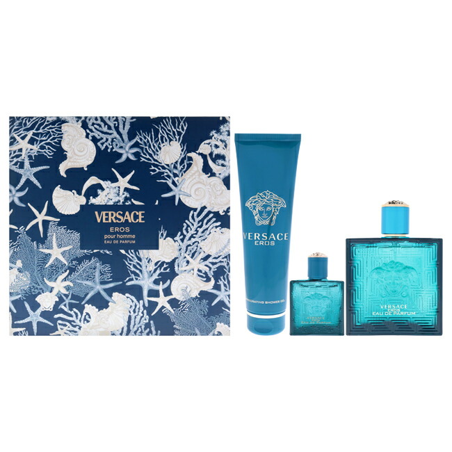 【定め事品】【貨物輸送無料】エントリーで尖んがり5倍 Versace Eros by Versace for Men - 3 Pc Gift Set 3.4薬局衡オンス 電子データ処理 Spray, 0.17薬局衡オンス 電子データ処理 Splash (Mini), 5薬局衡オンス Shower Gel