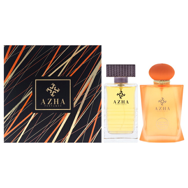 【置き目品】【貨物輸送無料】エントリーで尖んがり5倍 Azha Perfume Set by Azha for Unisex - 2 Pc Gift Set 3.3薬局衡オンス Al Oud Al Aswad 電子データ処理 Spray, 3.3薬局衡オンス Arabian Lady 電子データ処理 Spray