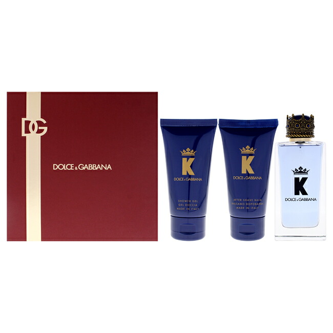 【置き目品】【貨物輸送無料】エントリーで尖んがり5倍 K by Dolce and Gabbana for Men - 3 Pc Gift Set 3.3薬局衡オンス EDT Spray, 1.7薬局衡オンス After Shave Balm, 1.7薬局衡オンス Shower Gel