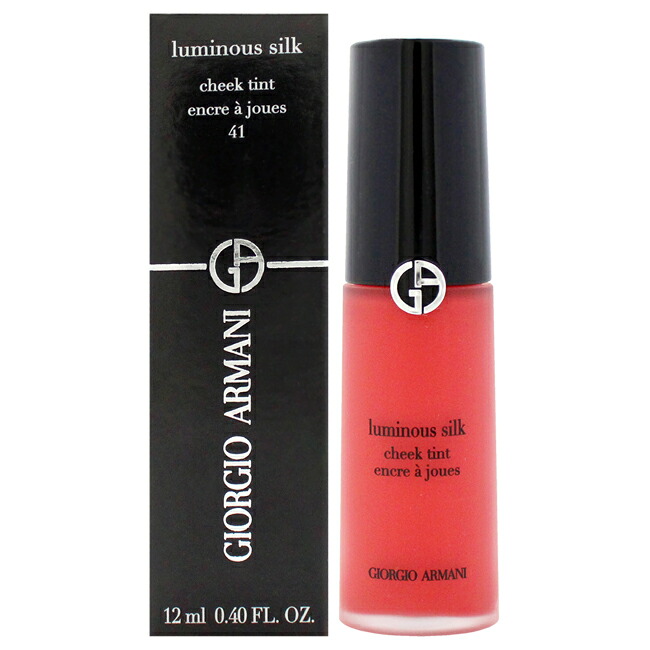 【定まり品】【貨物輸送無料】 Luminous Silk Cheek Tint - 41 Flaming Red by Giorgio Armani for Women - 0.4 薬局衡オンス Blush