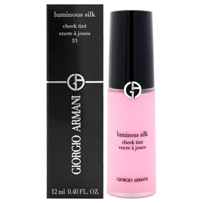 【定まり品】【貨物輸送無料】 Luminous Silk Cheek Tint - 53 Bold Pink by Giorgio Armani for Women - 0.4 薬局衡オンス Blush