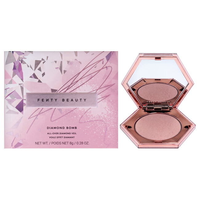 【正規品】【送料無料】Diamond Bomb All Over Diamond Veil - Rose Rave by Fenty Beauty for Women - 0.28 oz Highlighter