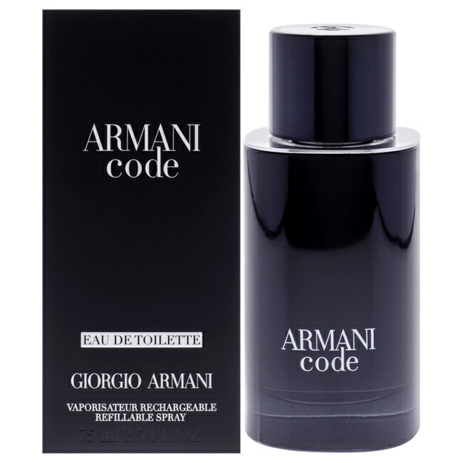 【置き目品】【貨物輸送無料】エントリーで尖んがり5倍 Armani Code by Giorgio Armani for Men - 2.5 薬局衡オンス EDT Spray