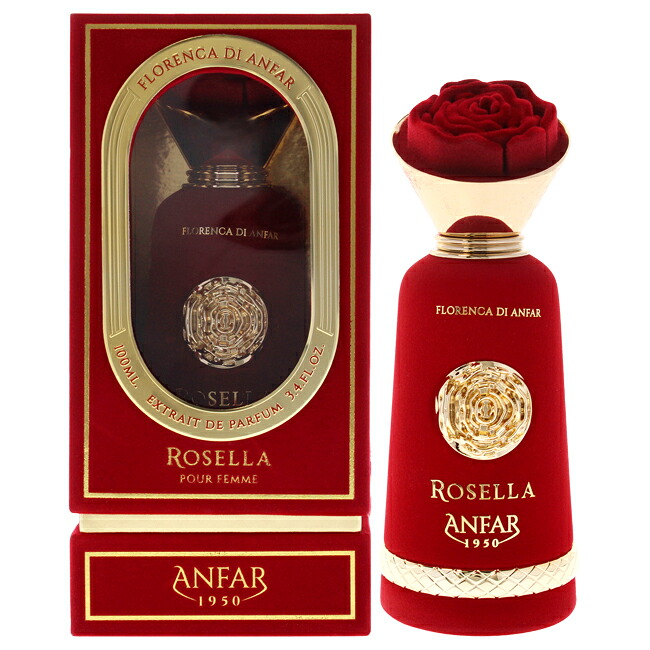 【正規品】【送料無料】Florenca Collection - Rosella by Anfar for Women - 3.4 oz Extrait De Parfum Spray
