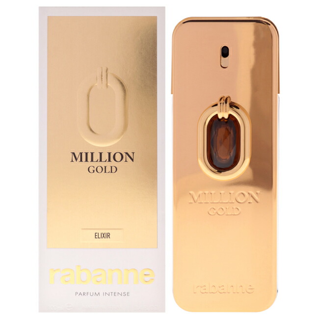 【正規品】【送料無料】1 Million Gold Elixir Intense by Paco Rabanne for Men - 3.4 oz Parfum Spray