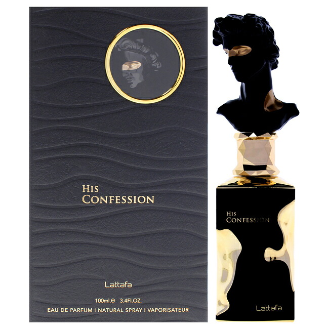 【ポイント5倍】【正規品】【送料無料】 His Confession by Lattafa for Men - 3.4 oz EDP Spray｜Swish Pop