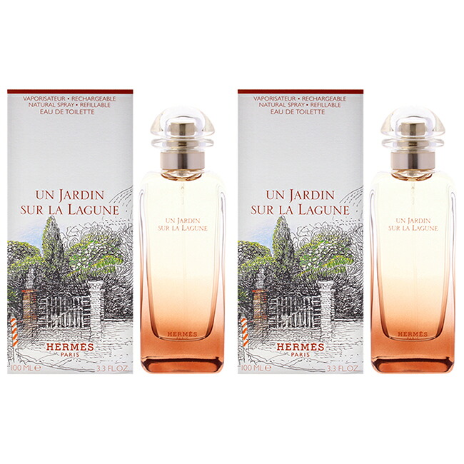 【正規品】【送料無料】Un Jardin Sur La Lagune by Hermes for Unisex - 3.3 oz EDT Spray - Pack of 2