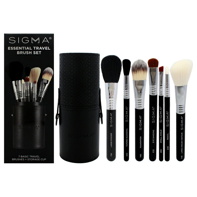 【ポイント5倍】【正規品】【送料無料】 Essential Travel Brush Set by SIGMA for Women - 7 Pc Brush|Swish Pop