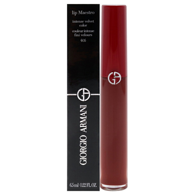 【置き目品】【貨物輸送無料】Lip Maestro Intense Velvet Color - 405 Sultan by Giorgio Armani for Women - 0.22 薬局衡オンス Lipstick
