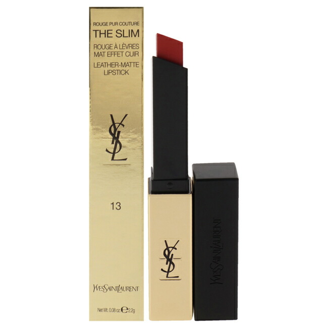【置き目品】【貨物輸送無料】Rouge Pur Couture The Slim Matte Lipstick - 13 Original Coral by Yves Saint Laurent for Women - 0.08 薬局衡オンス Lipstick