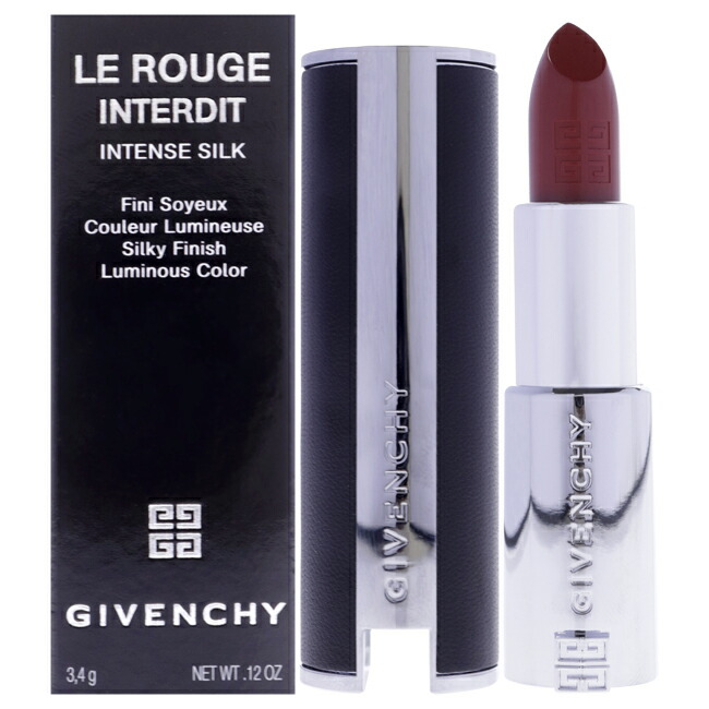 【置き目品】【貨物輸送無料】Le Rouge Interdit Intense Silk Lipstick - 333 L Iinterdit by Givenchy for Women - 0.12 薬局衡オンス Lipstick (Refillable)