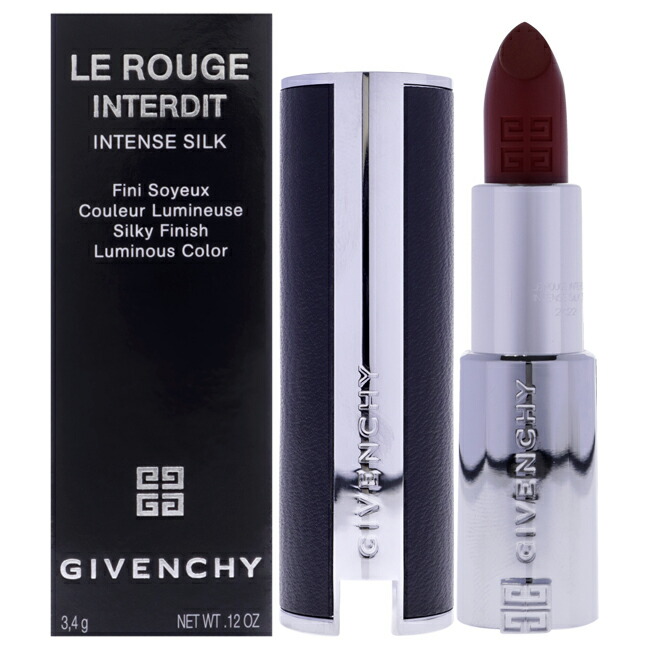 【置き目品】【貨物輸送無料】Le Rouge Interdit Intense Silk Lipstick - 37 Rouge Graine by Givenchy for Women - 0.12 薬局衡オンス Lipstick (Refillable)