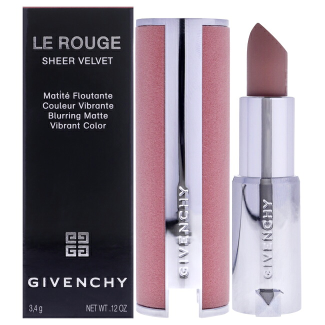 【置き目品】【貨物輸送無料】Le Rouge Sheer Velvet Matte Lipstick - 9 Beige Sable by Givenchy for Women - 0.12 薬局衡オンス Lipstick (Refillable)