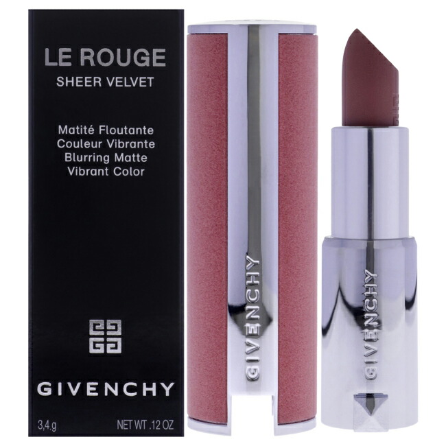 【置き目品】【貨物輸送無料】Le Rouge Sheer Velvet Matte Lipstick - 10 Beige Nude by Givenchy for Women - 0.12 薬局衡オンス Lipstick (Refillable)