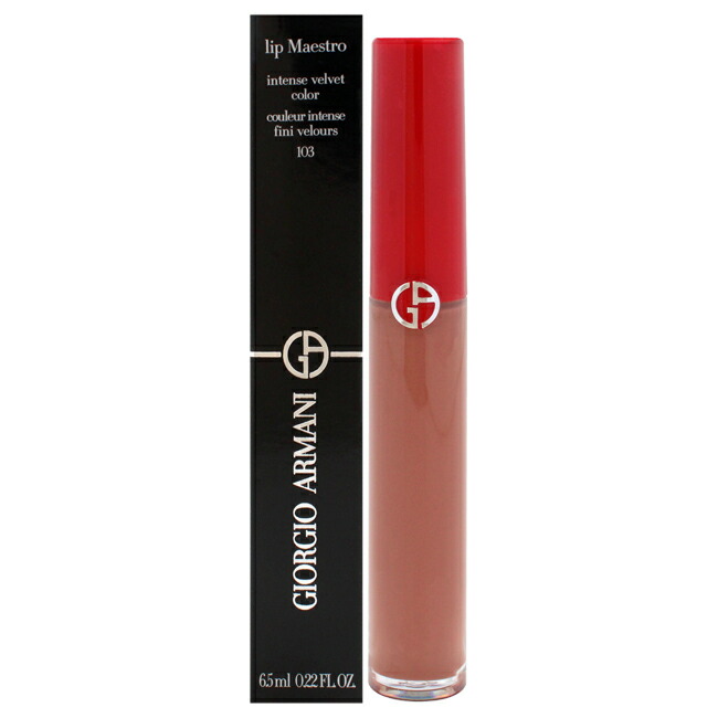 【置き目品】【貨物輸送無料】Lip Maestro Intense Velvet Color - 103 Tadzio by Giorgio Armani for Women - 0.22 薬局衡オンス Lipstick