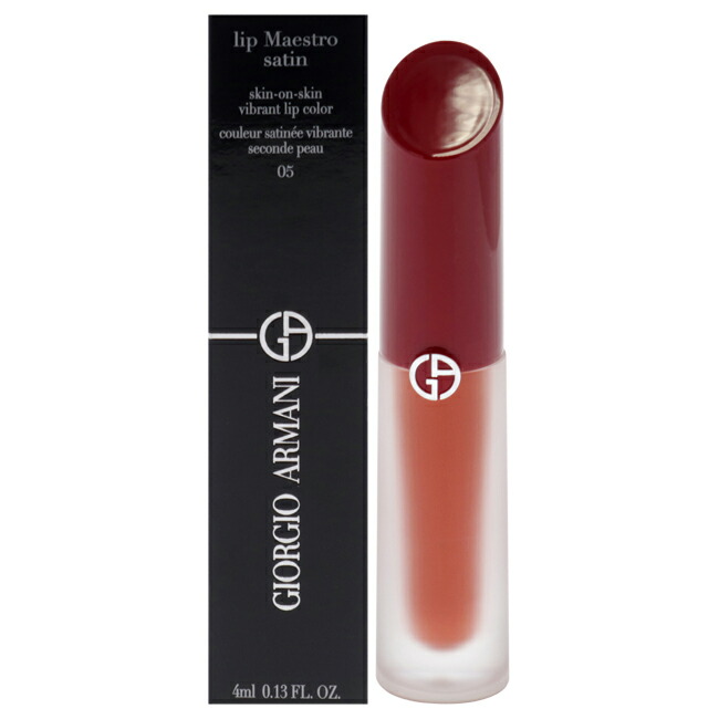 【置き目品】【貨物輸送無料】Lip Maestro Satin Lipstick - 05 Night Out by Giorgio Armani for Women - 0.13 薬局衡オンス Lipstick