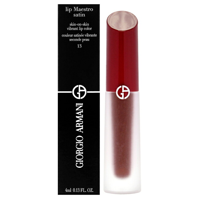 【置き目品】【貨物輸送無料】Lip Maestro Satin Lipstick - 13 Gala Night by Giorgio Armani for Women - 0.13 薬局衡オンス Lipstick