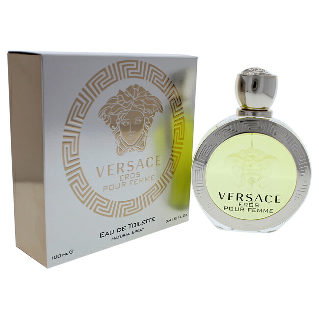 【ポイント5倍】【正規品】【送料無料】 Versace Eros Pour Femme by Versace for Women - 3.4 oz EDT Spray｜Swish Pop