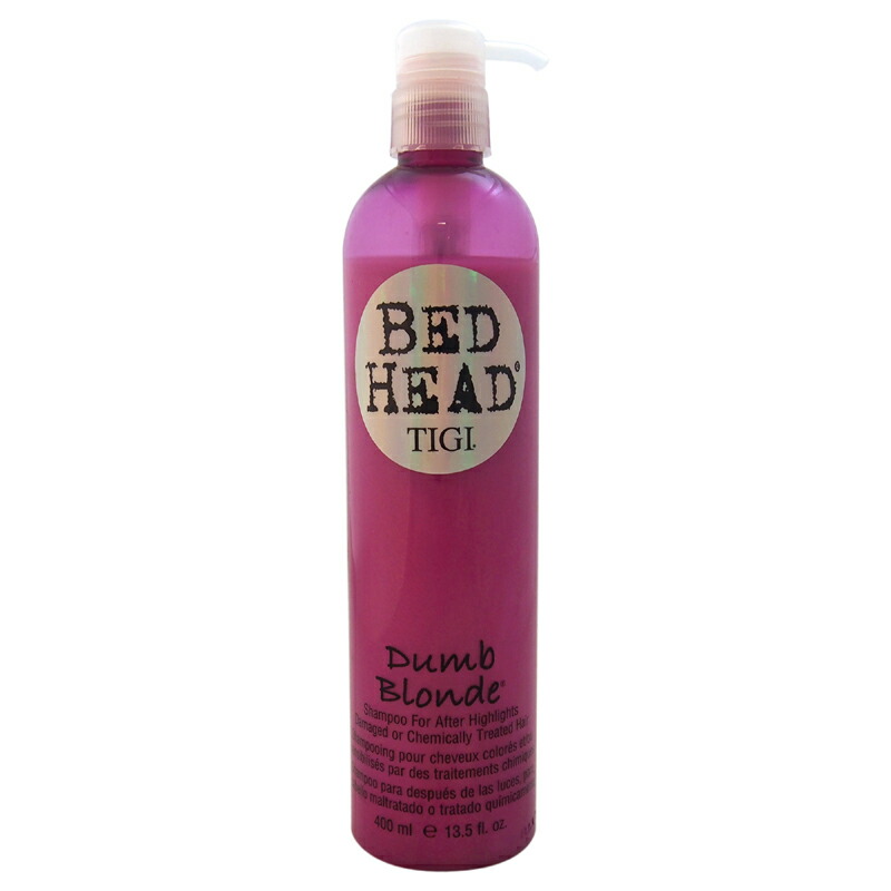 【楽天市場】【正規品】【送料無料】 TIGI Bed Head Dumb Blonde Shampoo 13.5oz ティージー ベッドヘッド