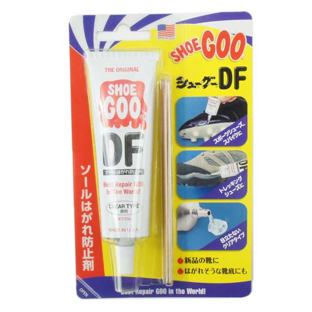 楽天市場 あす楽 シューグーdf クリアータイプ 透明 50g ソールはがれ等の防止剤 Shoe Goo Df シューケア アフターケア すき間シーリング 保護 補修剤 接着剤 無色 シューマートワールド