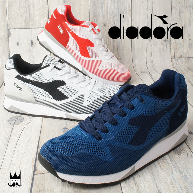 お手頃価格 ディアドラ Diadora ウィーブ メンズ スニーカー V7000 Weave ローカット カジュアルシューズ レトロ ランニング 替え紐付き 3色 ネイビー ブラック トマトレッド O Sg シューマートワールド ファッションの Www Gmmontes Es