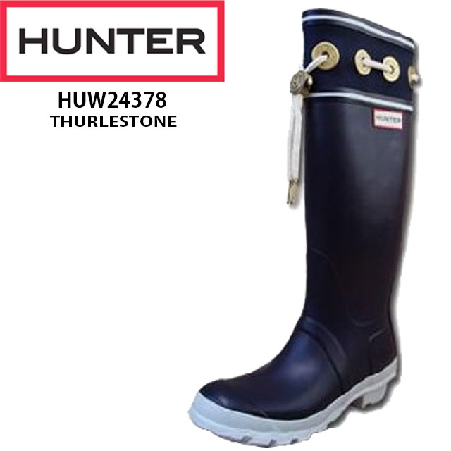 \最大500円クーポン有/送料無料 ハンター 靴 オリジナル サーレストーン HUW24378 HUNTER THURLESTONE メンズ・レディース NVY(ネイビー)・YEL(イエロー)・PER(ピーラーボックスレッド) レインブーツ RAIN BOOT ロング丈 マリン 最強翌日配送|シューマートワールド