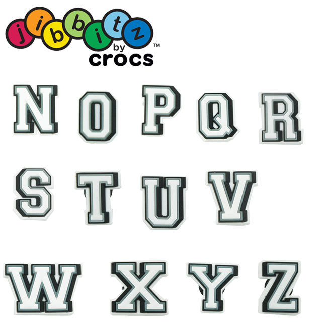croc pins letters