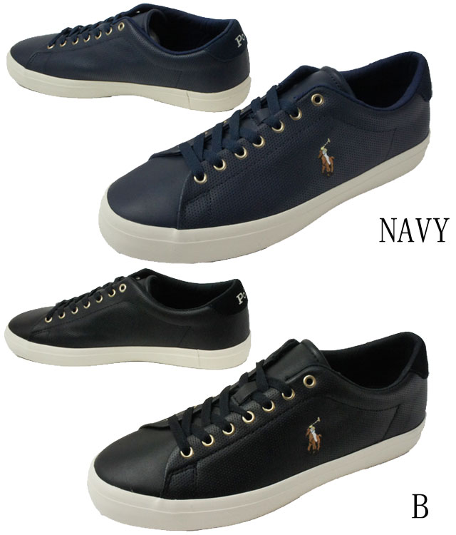 入手困難 ポロ ラルフローレン スニーカー メンズ 革靴 パンチング レザースニーカー 白 ホワイト ブラック 黒 ネイビー タン ローカット レースアップ カジュアルシューズ ロングウッド Rd10 Evid Bagochile Cl