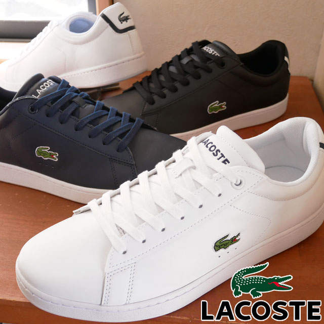 最安値に挑戦 楽天市場 あす楽 ラコステ Lacoste メンズ スニーカー カーナビー Evo Bl 1 カジュアルシューズ ローカット レザー スニーカー 靴 001 ホワイト 白 024 ブラック 黒 003 ネイビー Spm1002 送料無料 Evid 6 シューマートワールド 新着商品